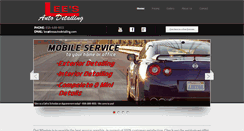 Desktop Screenshot of leesautodetailing.com