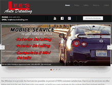 Tablet Screenshot of leesautodetailing.com